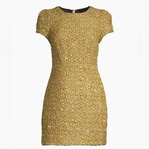 MILLY
Rowen A-Line Sequin Metallic Tweed Mini Dress